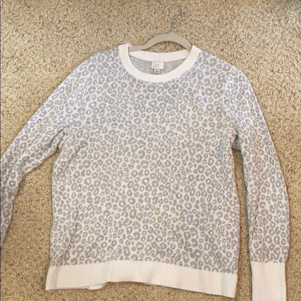 Animal print sweater